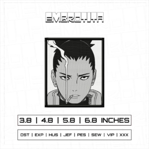 SHIKAMARU Embroidery Design - machine embroidery design file