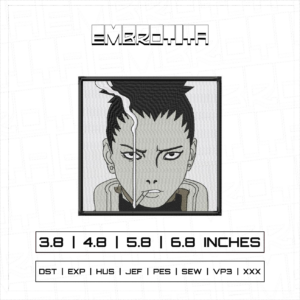 SHIKAMARU 2 Embroidery Design - machine embroidery design file