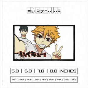 SHOYO HINATA X NARUTO Embroidery Design - machine embroidery design file