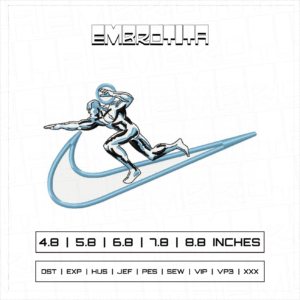 SILVER SURFER Embroidery Design - machine embroidery design file