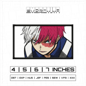 SHOTO TODOROKI 6 Embroidery Design - machine embroidery design file