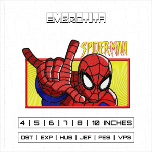 SPIDERMAN X MARVEL Embroidery Design - machine embroidery design file