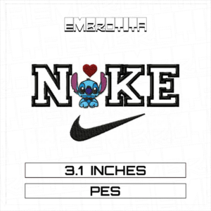 STITCH NIKE 4 Embroidery Design - machine embroidery design file