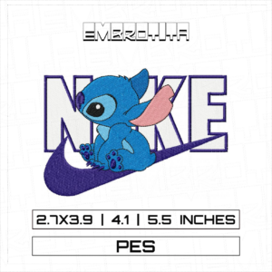 STITCH NIKE 2 Embroidery Design - machine embroidery design file