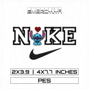 STITCH NIKE 3 Embroidery Design - machine embroidery design file