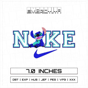 STITCH NIKE 5 Embroidery Design - machine embroidery design file