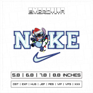 STITCH NIKE Embroidery Design - machine embroidery design file