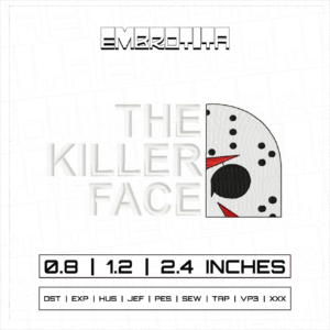 THE KILLER FACE X ONE PIECE Embroidery Design - machine embroidery design file