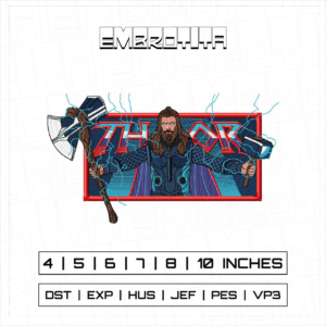 THOR 2 Embroidery Design - machine embroidery design file