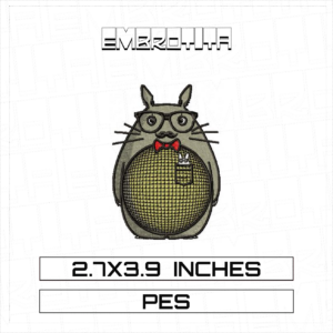 TOTORO 2 Embroidery Design - machine embroidery design file