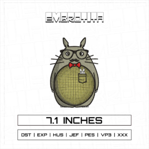 TOTORO 4 Embroidery Design - machine embroidery design file