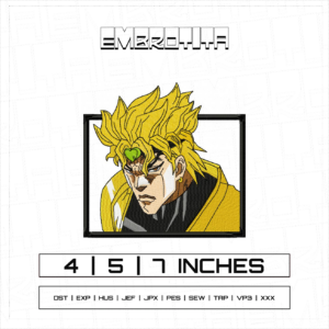 BOX DIO X JOJO Embroidery Design - machine embroidery design file