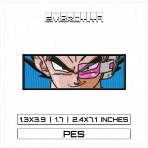VEGETA X DRAGON BALL 3 Embroidery Design - machine embroidery design file