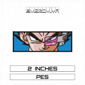 VEGETA 6X X DRAGON BALL Embroidery Design - machine embroidery design file