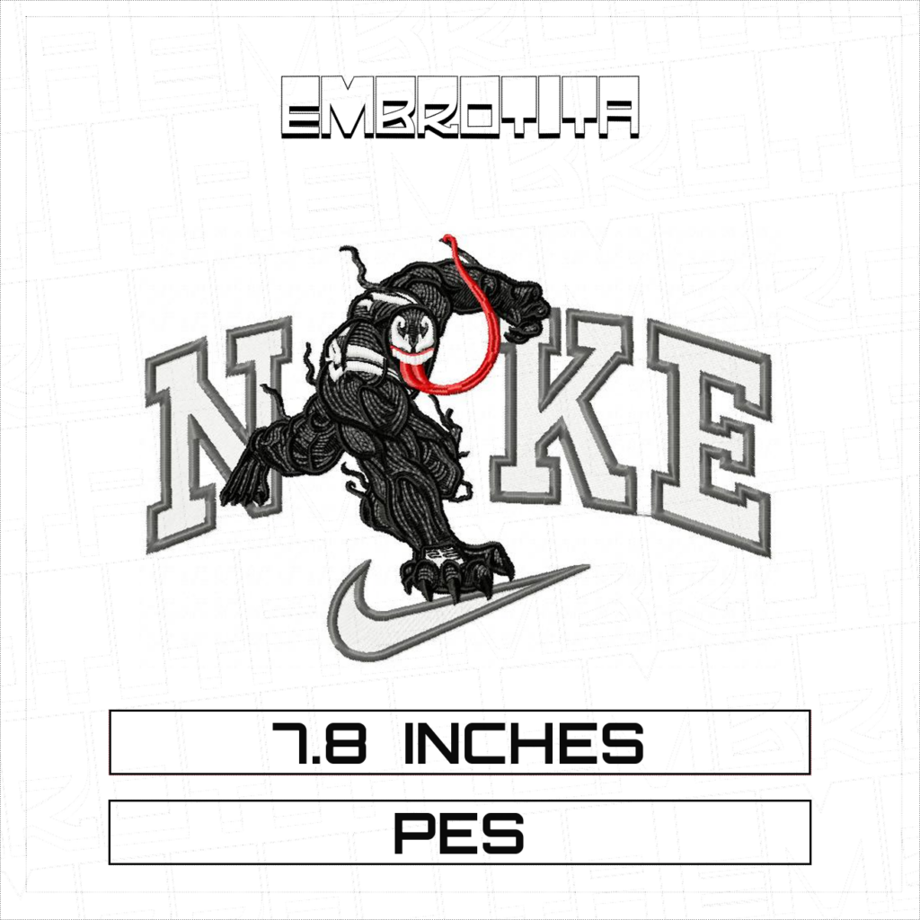 VENOM KENNE X MARVEL Embroidery Design - machine embroidery design file