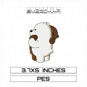 WE BARE BEARS 2 Embroidery Design - machine embroidery design file