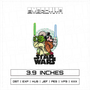 YODAM X STAR WARS Embroidery Design - machine embroidery design file