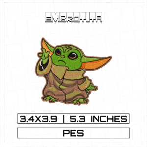 YODA V2 X STAR WARS Embroidery Design - machine embroidery design file
