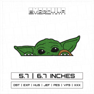 YODA X STAR WARS Embroidery Design - machine embroidery design file