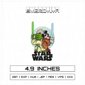 YODAM X STAR WARS 3 Embroidery Design - machine embroidery design file