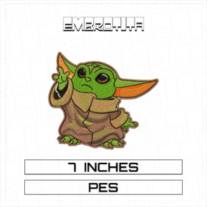 YODA V2 8X X STAR WARS Embroidery Design - machine embroidery design file