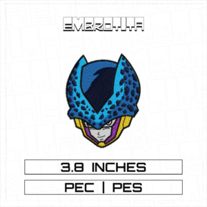 CELL X DRAGON BALL Embroidery Design - machine embroidery design file