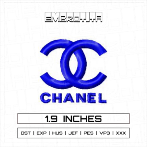 CHANEL Embroidery Design - machine embroidery design file