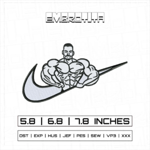 CHRIS BUMSTEAD Embroidery Design - machine embroidery design file