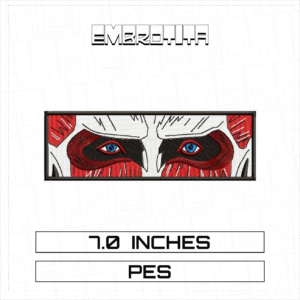 COLOSSAL TITAN Embroidery Design - machine embroidery design file