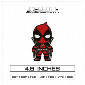 DEADPOOL X MARVEL 3 Embroidery Design - machine embroidery design file