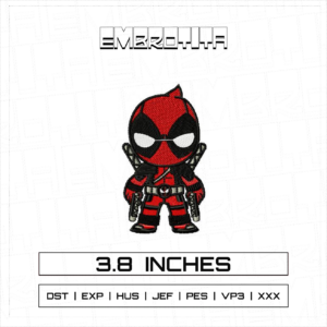 DEADPOOL X MARVEL 2 Embroidery Design - machine embroidery design file