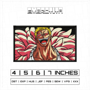 DOFLAMINGO 7 X ONE PIECE Embroidery Design - machine embroidery design file