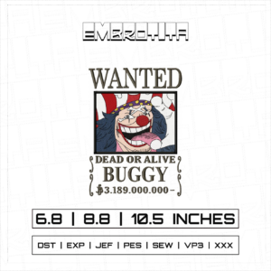 BOUNTY BUGGY Embroidery Design - machine embroidery design file