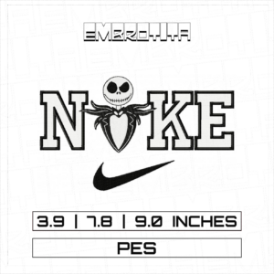 BY 4 NIKE JACK V1 Embroidery Design - machine embroidery design file