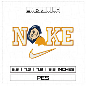 BY 4 NIKE CORALINE Embroidery Design - machine embroidery design file