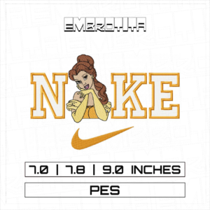BY 7 NIKE BELLE Embroidery Design - machine embroidery design file