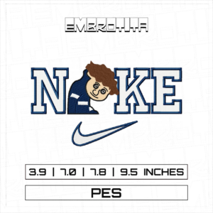 BY 4 NIKE WYBIE Embroidery Design - machine embroidery design file