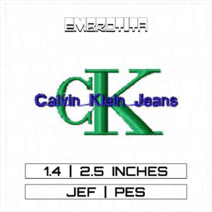 CALVIN Embroidery Design - machine embroidery design file