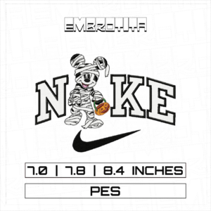 BY 7 NIKE MICKEY HALLOWEEN Embroidery Design - machine embroidery design file
