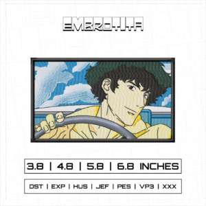 COWBOY BEBOP 3 Embroidery Design - machine embroidery design file
