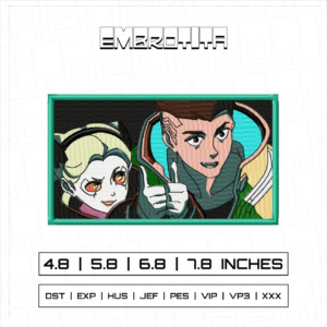 CYBERPUNK EDGERUNNERS Embroidery Design - machine embroidery design file