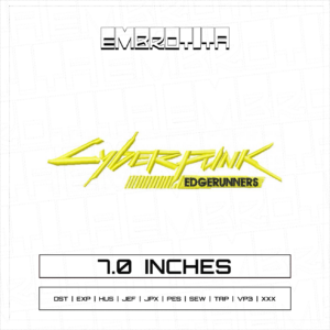 CYBERPUNK EDGERUNNERS 2 Embroidery Design - machine embroidery design file