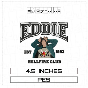 DP11734 EDDIE Embroidery Design - machine embroidery design file