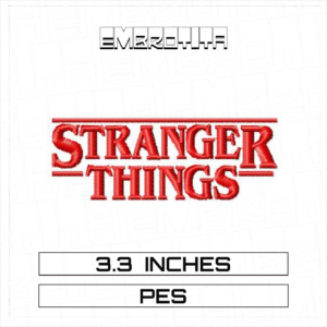 DP11639 STRANGER THINGS Embroidery Design - machine embroidery design file