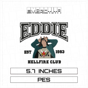 DP11734 EDDIE 2 Embroidery Design - machine embroidery design file
