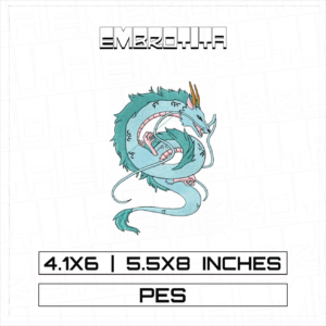 DRAGON X HUNTER X HUNTER 3 Embroidery Design - machine embroidery design file