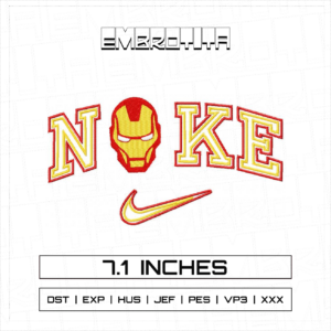 AIRON MAN NIKE Embroidery Design - machine embroidery design file