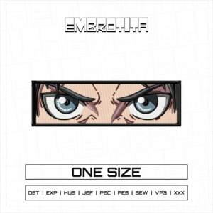 EREN EYES 7 8 X ATTACK ON TITAN Embroidery Design - machine embroidery design file