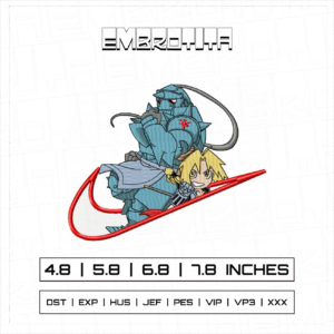 FULLMETAL ALCHEMIST Embroidery Design - machine embroidery design file