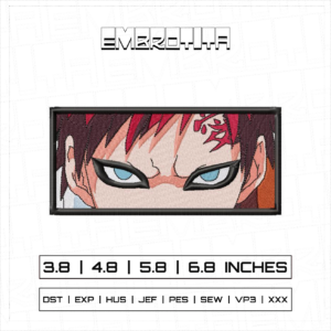 GAARA RECTANGLE V2 Embroidery Design - machine embroidery design file